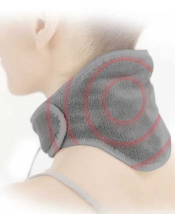 Calm Heat Massaging Neck Wrap – Heated Vibration Therapy for Neck & Shoulder Pain Relief | لفافة الرقبة الحرارية بالتدليك لتخفيف آلام الرقبة والكتفين | Multi-Colors | 30 Days Replacement Warranty | KSA Delivery 1–3 Days