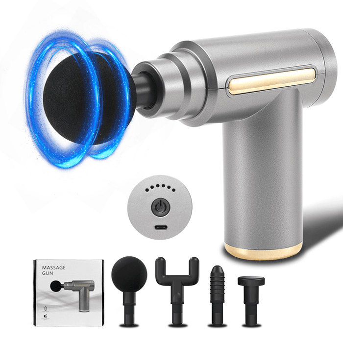 Cordless Massage Gun – Rechargeable Deep Tissue Muscle Massager | مسدس مساج لاسلكي – جهاز تدليك عضلي عميق قابل للشحن | Multi-Colors | KSA Delivery 1-3 Days