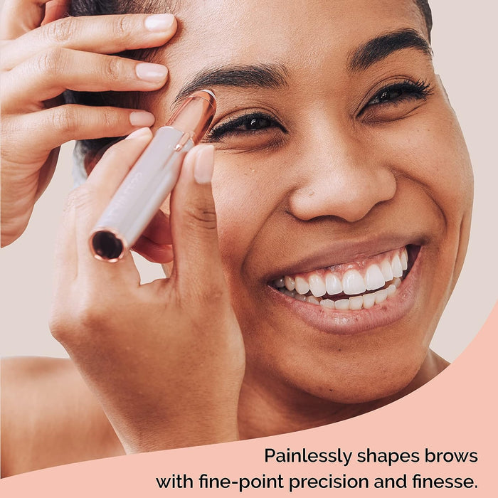 Flawless Brows Hair Remover for Women – Electric Eyebrow Trimmer, LED Light, Painless | جهاز فلولس لإزالة شعر الحواجب للنساء – ماكينة تشذيب كهربائية بإضاءة LED وبدون ألم | KSA Delivery 1-3 Days
