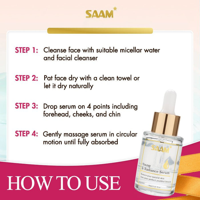 SAAM – Young & Radiance Serum 10% Niacinamide (Original) 30ml | سيروم سام يونغ آند ريديانس بتركيبة نياكيناميد (الأصلي) 30مل | K-Beauty Skincare | 30 Days Replacement Warranty | KSA Delivery 1-3 Days